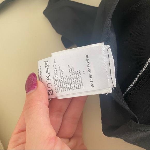 Pierre BALMAIN size 36 WRAP-EFFECT STRETCH-JERSEY HALTERNECK PLAYSUIT - Picture 4 of 14